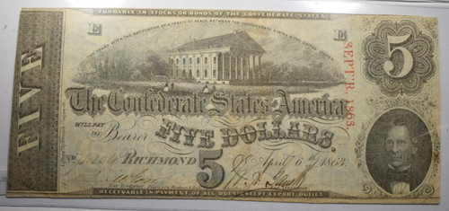 1863 csa confederate - $5,